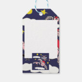 Flying Pig Santa Cadeaulabel (Achterkant)