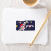Flying Pig Santas Etiket (Insitu)