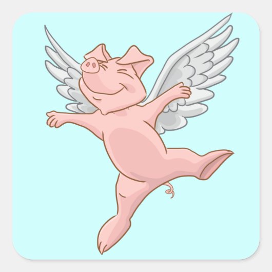 Flying Pig Sticker (Voorkant)