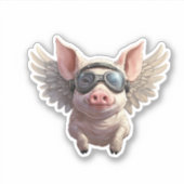 Flying Pig Sticker (Voorkant)