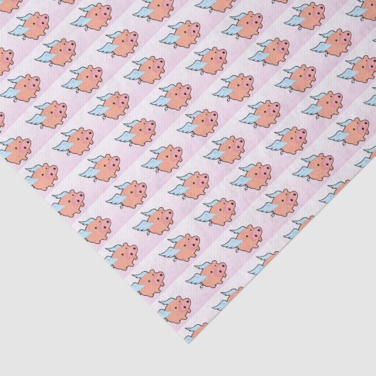 Flying Pig Tissue Paper Tissuepapier (Detail)
