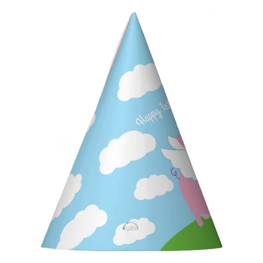 Flying Pig verjaardagsfeestje Feesthoedjes (Links)