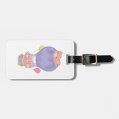 Flying Piggies in Hot Air Balloon Bagagelabel (Voorkant horizontaal)