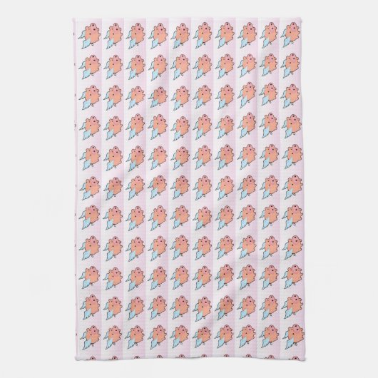 Flying Piglet Kitchen Towel Theedoek (Verticaal)