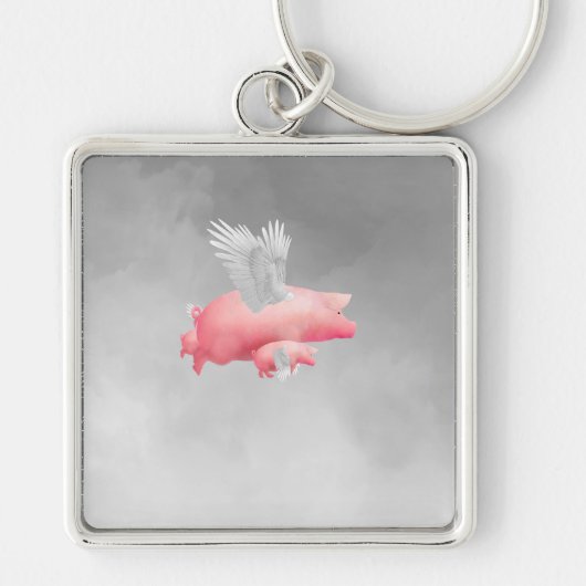 Flying Piglets Sleutelhanger (Voorkant)