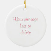 Flying Pigs Believe Pink Keramisch Ornament (Achterkant)