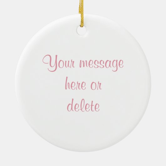 Flying Pigs Believe Pink Keramisch Ornament (Achterkant)