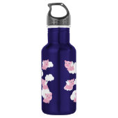 Flying Pigs Cute Kinder Water Flesje met naam Waterfles (Achterkant)