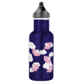 Flying Pigs Cute Kinder Water Flesje met naam Waterfles (Rechts)