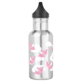 Flying Pigs Cute Kinder Water Flesje met naam Waterfles (Links)