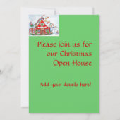 Flying Pigs Decorate for Kerstinvitations Kaart (Achterkant)