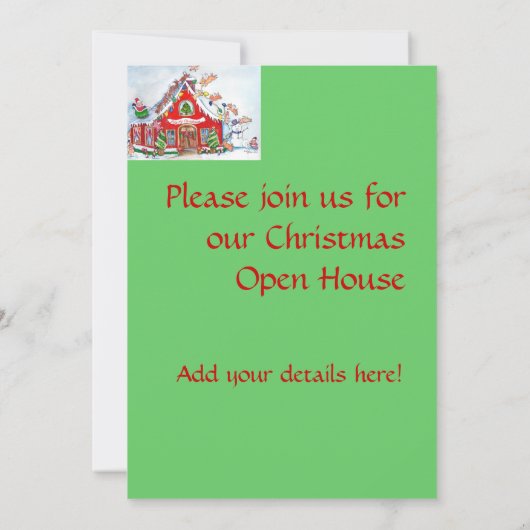 Flying Pigs Decorate for Kerstinvitations Kaart (Achterkant)