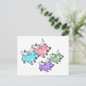 Flying Pigs Family Briefkaart (Staand voorkant)