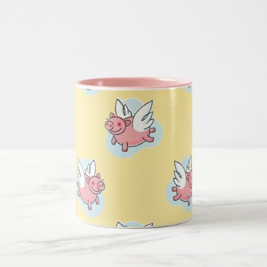 Flying Pigs for Chinese New Year 2019 2-tone Mok (Center)