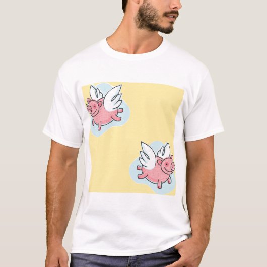 Flying Pigs for Chinese New Year 2019 Man t-shirt (Voorkant)
