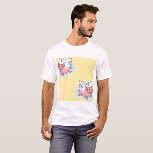 Flying Pigs for Chinese New Year 2019 Man t-shirt (Voorkant volledig)