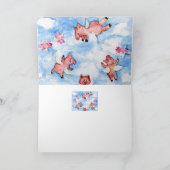 Flying Pigs Herd Kaart (Binnen)