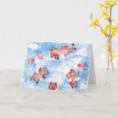 Flying Pigs Herd Kaart (Gele Bloem)