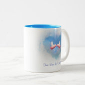 Flying Pigs Kiss-True Love is ongelooflijk Mok (Voorkant rechts)