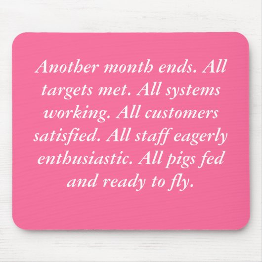 Flying Pigs mousemat Muismat (Voorkant)