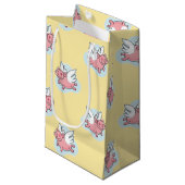 Flying Pigs New Baby Yellow Small Gift Bag Klein Cadeauzakje (Voorkant Gekanteld)