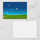 Flying Pigs Notecard Notitiekaartje (Voorkant / Achterkant)