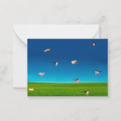 Flying Pigs Notecard Notitiekaartje (Voorkant)