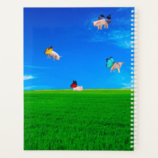 Flying Pigs Spiral Notitieboek (Achterkant)