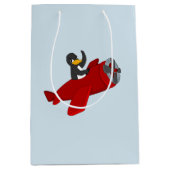 Flying pinguin cartoon medium gift medium cadeauzakje (Voorkant)