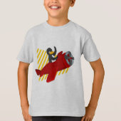 Flying pinguing cartoon T-shirt (Voorkant)