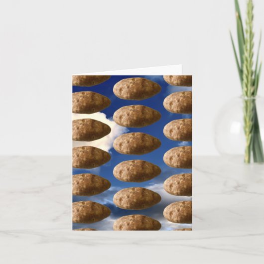 Flying Potatoes Space Potato Notitiekaartje (Voorkant)