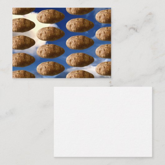 Flying Potatoes Space Potato Notitiekaartje (Voorkant / Achterkant)