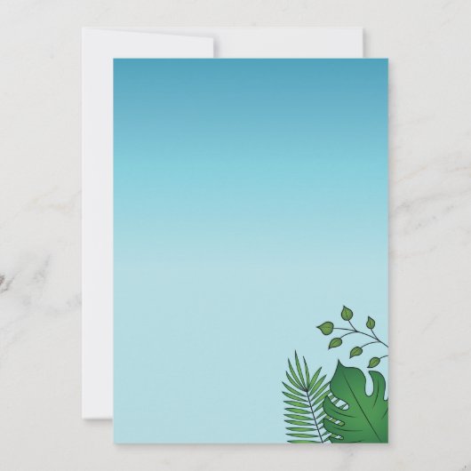 Flying Pteranodon Dinosaur Blue Sky Birthday Kaart (Achterkant)