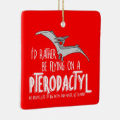 Flying Pterodactyl Dinosaur Airline Ceramic Orname Keramisch Ornament (Rechts)
