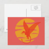Flying Pterosaur Briefkaart (Voorkant / Achterkant)