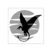 Flying Pterosaur Rubberstempel (Afrduk)