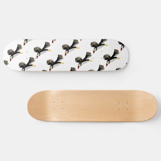 Flying Puffin Art Skateboard (Horizontaal)