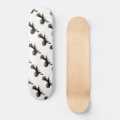Flying Puffin Art Skateboard (Voorkant)