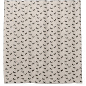 Flying Puffins Bird Art Pattern Douchegordijn (Voorkant)