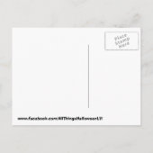 Flying Pumpkin Halloween Party Uitnodiging Briefkaart (Achterkant)