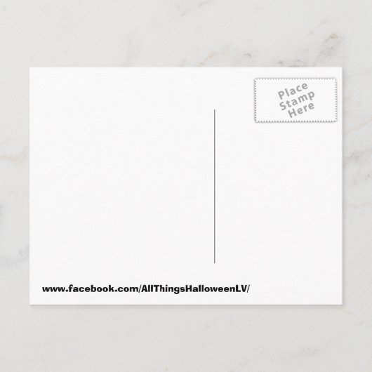 Flying Pumpkin Halloween Party Uitnodiging Briefkaart (Achterkant)