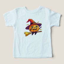 Flying Pumpkin Witch - Schattigee Halloween Kinder