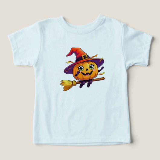 Flying Pumpkin Witch - Schattigee Halloween Kinder (Design voorkant)