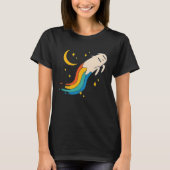 Flying Rainbow Cat Meme Cat Emo Soft Grunge EGirl T-shirt (Voorkant)