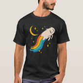 Flying Rainbow Cat Meme Cat Emo Soft Grunge EGirl T-shirt (Voorkant)