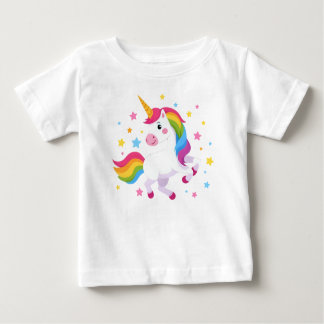 Flying Rainbow Unicorn With Stars