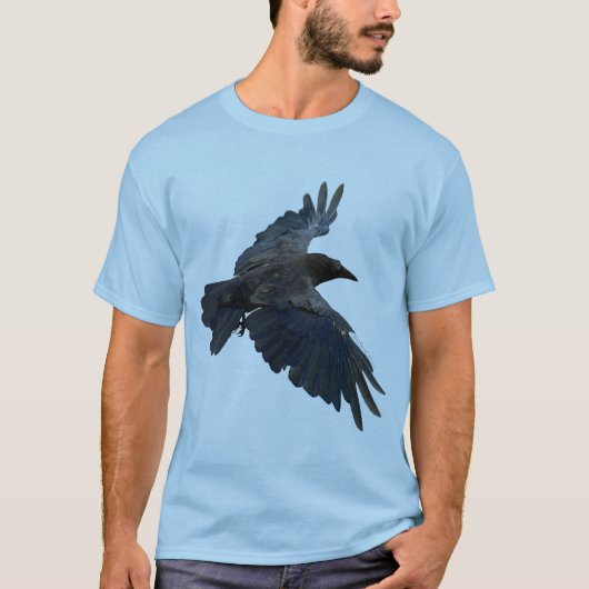 Flying Raven Corvid-lover T-Shirt (Voorkant)