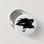 Flying Raven Pin Button (Voorkant /achterkant)