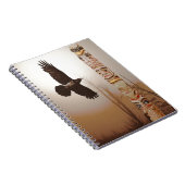 Flying Raven & Totem-Pole Fantasy Art Notitieboek (Rechterzijde)