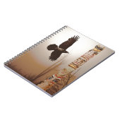 Flying Raven & Totem-Pole Fantasy Art Notitieboek (Linkerzijde)